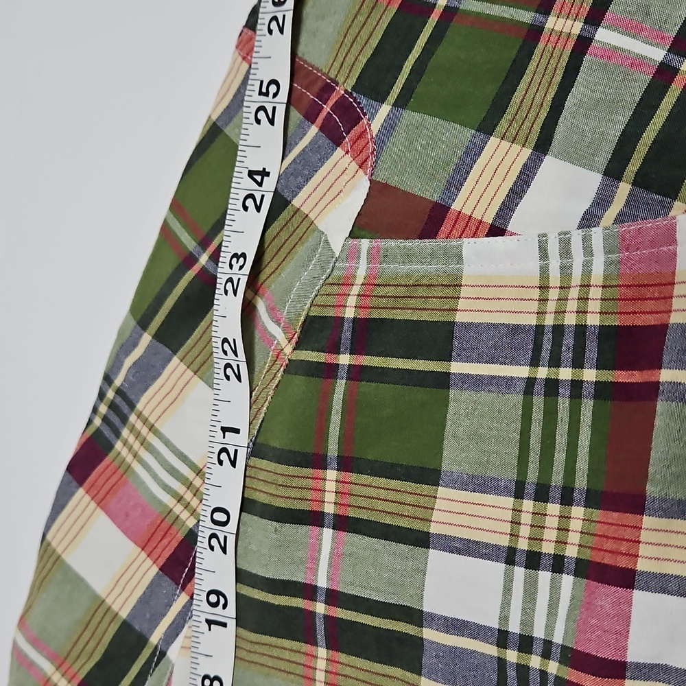 Orvis Sporting Traditions Short Sleeve Green Plaid Two Pocket Shirt Sze XL #1057 - Picture 7 of 16